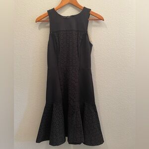 NWT JCrew Black Floral Eyelet Dress